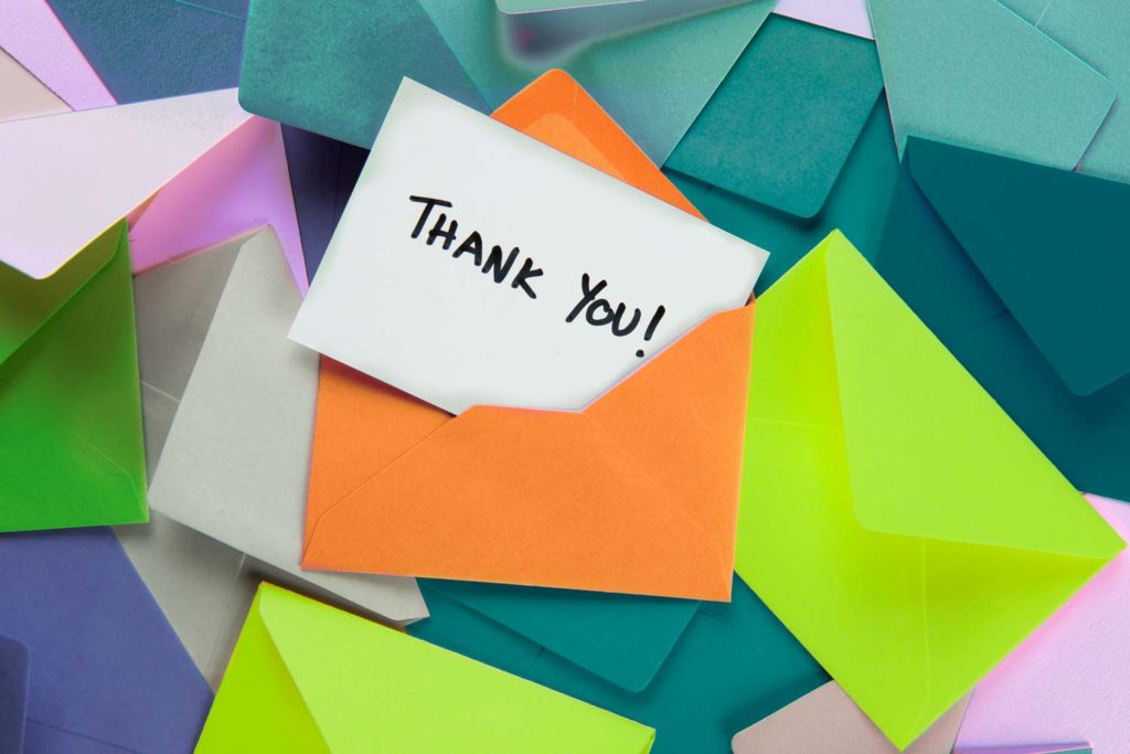 Thank you letters